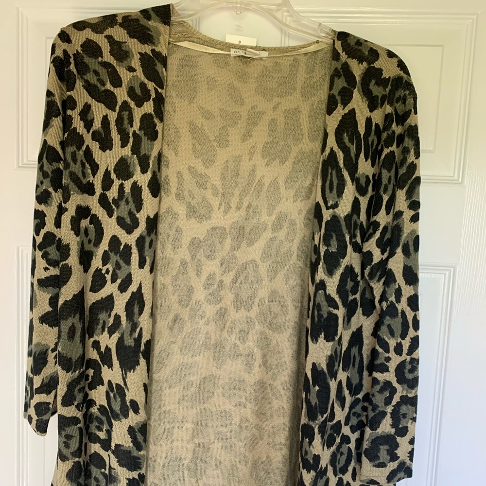 Olive green lightweight cardigan
